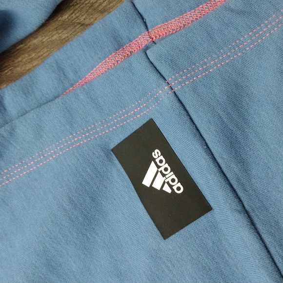 Adidas Womens SuperHer Sweatshirt H67062 Altered Blue S - Picture 6 of 15